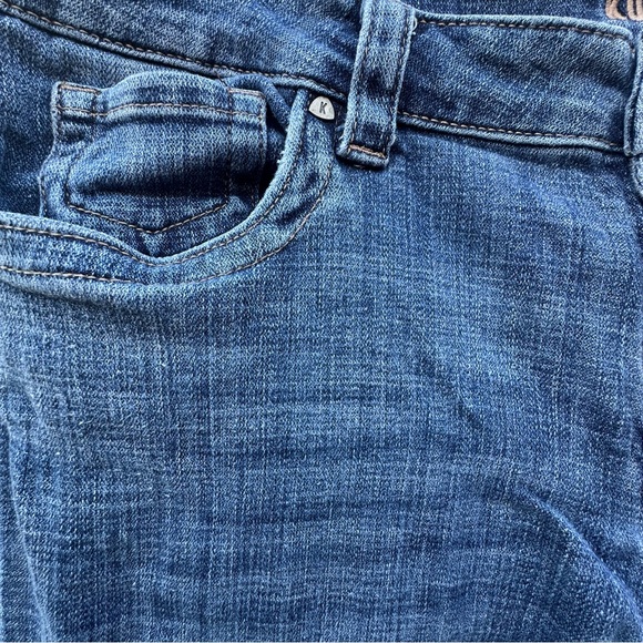 Kut from the Kloth Denim Straight Leg Denim Jeans Blue Mid Rise Stretch Sz 14 - Picture 4 of 10